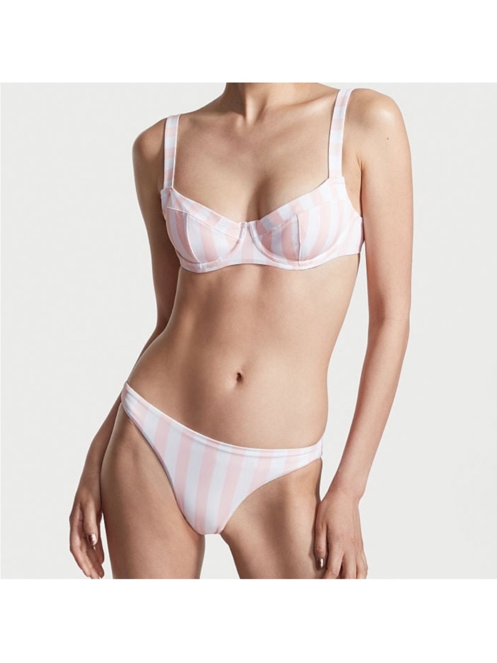 Victoria's Secret Swim Bikini Top & Low Rise Bottom Set Size  NWT 44D